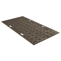 Protecteur de sol d'usage moyen, 4' x 8', Poly&eacute;thyl&egrave;ne haute densit&eacute;, Textur&eacute;, Noir St. Lawrence Industrial & Safety Supply