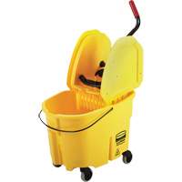 WaveBrake&reg; Mop Bucket & Wringer Combo Pack, Down Press, 8.75 US Gal.(35 Quart), Yellow St. Lawrence Industrial & Safety Supply