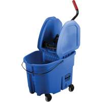 WaveBrake&reg; Mop Bucket & Wringer Combo Pack, Down Press, 8.75 US Gal.(35 Quart), Blue St. Lawrence Industrial & Safety Supply