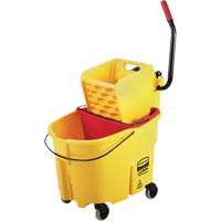 WaveBrake&reg; Mop Bucket & Wringer Combo Pack, Side Press, 8.75 US Gal.(35 Quart), Yellow St. Lawrence Industrial & Safety Supply