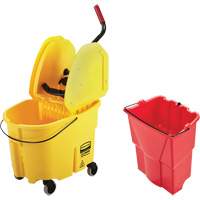 WaveBrake&reg; Mop Bucket & Wringer Combo Pack, Down Press, 8.75 US Gal.(35 Quart), Yellow St. Lawrence Industrial & Safety Supply