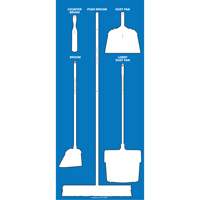 Ultra Aluma-Lite Dry Shadow Board (English Only) St. Lawrence Industrial & Safety Supply