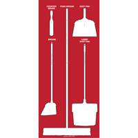 Ultra Aluma-Lite Dry Shadow Board (English Only) St. Lawrence Industrial & Safety Supply