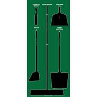 Ultra Aluma-Lite Dry Shadow Board (English Only) St. Lawrence Industrial & Safety Supply