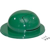Drum Waste Disposal Top, Dome Lid, Metal, Fits Container Size: 23-1/2" Dia. St. Lawrence Industrial & Safety Supply