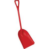 One-Piece Food Processing Shovel, 14" x 17" Blade, 42-1/2" Length, Plastic, Red St. Lawrence Industrial & Safety Supply