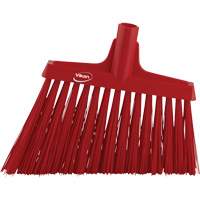 Angle Broom Head, X-Coarse Bristles, 12", Polyester, Red St. Lawrence Industrial & Safety Supply