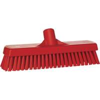 Deck & Wall Scrub Brush, Stiff Bristles, 12", Polyester, Red St. Lawrence Industrial & Safety Supply