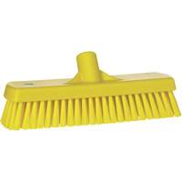Brosse &agrave; r&eacute;curer pour planchers et murs, Crins Ferme, 12", Polyester, Jaune St. Lawrence Industrial & Safety Supply