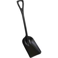 One-Piece Hygienic Shovel, 10" x 6" Blade, 37-1/2" Length, Plastic, Black St. Lawrence Industrial & Safety Supply