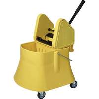 Champ Bucket & Wringer Combo, Down Press, 10 US Gal.(40 Quart), Yellow St. Lawrence Industrial & Safety Supply