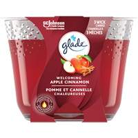 Chandelle &agrave; trois m&egrave;ches Glade, Pomme cannelle St. Lawrence Industrial & Safety Supply