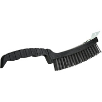 Scratch Brush, Steel, 4 x 17 Wire Rows, 12" Long St. Lawrence Industrial & Safety Supply