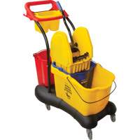 Multifunctional Mop Trolley, Down Press, 9.5 US Gal.(38 Quart), Yellow St. Lawrence Industrial & Safety Supply