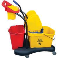 Multifunctional Mop Trolley, Down Press, 9.5 US Gal.(38 Quart), Yellow St. Lawrence Industrial & Safety Supply
