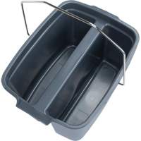 Dual Compartment Bucket, 4.75 US Gal. (19 qt.) Capacity, Grey St. Lawrence Industrial & Safety Supply