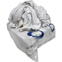 Wiping Rags, Cotton/Fleece, White, 25 lbs. St. Lawrence Industrial & Safety Supply