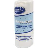Essuie-tout pour cuisines de premi&egrave;re qualit&eacute; Snow Soft, 2 Pli, 85 Feuilles/rouleau, 8" la, 11" lo St. Lawrence Industrial & Safety Supply