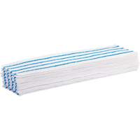 Tampon vadrouille jetable, Style Boucles et crochets, Microfibre, 18" lo x 4" la St. Lawrence Industrial & Safety Supply