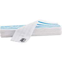 Tampon vadrouille jetable, Style Boucles et crochets, Microfibre, 18" lo x 4" la St. Lawrence Industrial & Safety Supply