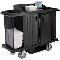 Executive Full-Size Housekeeping Cart with Doors St. Lawrence Industrial & Safety Supply