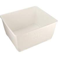 Bac Aero-Tote avec vidange, Plastique, Blanc St. Lawrence Industrial & Safety Supply