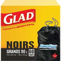 Sacs &agrave; ordures 90 L, R&eacute;gulier, 30" la x 33" lo, Noir St. Lawrence Industrial & Safety Supply