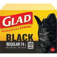 Sacs &agrave; ordures 74 L, R&eacute;gulier, 26" la x 33" lo, Noir St. Lawrence Industrial & Safety Supply