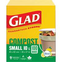Petits sacs de compostage, R&eacute;gulier, 17" lo x 16" la, Brun, Capacit&eacute; de 10 L (3 gal.) St. Lawrence Industrial & Safety Supply