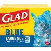 Sacs de recyclage 45 L, R&eacute;gulier, 30" la x 33" lo, Bleu St. Lawrence Industrial & Safety Supply