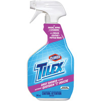 Nettoyant quotidien pour la douche Tilex en vaporisateur, 946 ml, Bouteille &agrave; g&acirc;chette St. Lawrence Industrial & Safety Supply