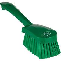 Brosse &agrave; r&eacute;curer avec manche court, Soies Doux, Longueur de 10-1/2", Vert St. Lawrence Industrial & Safety Supply