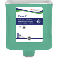 Nettoyant pour les mains, les cheveux et le corps Estesol, 2 L, For&ecirc;t tropicale, Cartouche en plastique St. Lawrence Industrial & Safety Supply
