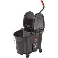 Wavebrake&reg; Bucket & Wringer, Down Press, 8.75 US Gal.(35 Quart), Black St. Lawrence Industrial & Safety Supply