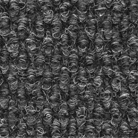 Supreme Knob Entrance Matting, Wiper/Scraper, 6-1/2' x 75-1/2' x 7/16", Charcoal St. Lawrence Industrial & Safety Supply
