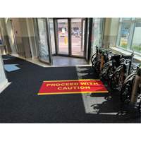 Supreme Knob Entrance Matting, Wiper/Scraper, 6-1/2' x 75-1/2' x 7/16", Charcoal St. Lawrence Industrial & Safety Supply