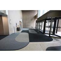 Supreme Knob Entrance Matting, Wiper/Scraper, 6-1/2' x 75-1/2' x 7/16", Charcoal St. Lawrence Industrial & Safety Supply