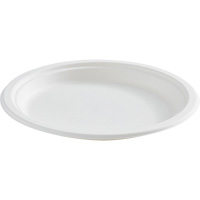 Assiette ronde en fibre compostable St. Lawrence Industrial & Safety Supply