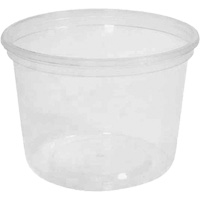 Contenant &agrave; charcuterie transparent sans couvercle MicroGourmet 16 oz, Plastique, Ronde St. Lawrence Industrial & Safety Supply