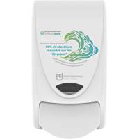 Distributeur de savon manuel Proline Wave, Pompe, Capacit&eacute; de 1000 ml, Format Cartouche de recharge St. Lawrence Industrial & Safety Supply
