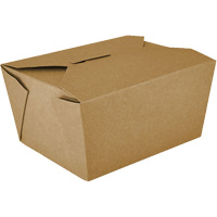 Contenants pour aliments &agrave; emporter Kraft, Ondul&eacute;, Rectangulaire St. Lawrence Industrial & Safety Supply