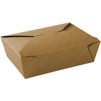 Contenants pour aliments &agrave; emporter Kraft, Ondul&eacute;, Rectangulaire St. Lawrence Industrial & Safety Supply