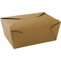 Contenants pour aliments &agrave; emporter Kraft, Ondul&eacute;, Rectangulaire St. Lawrence Industrial & Safety Supply