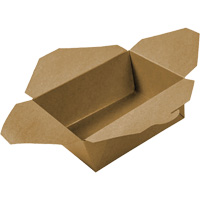 Contenants pour aliments &agrave; emporter Kraft, Ondul&eacute;, Rectangulaire St. Lawrence Industrial & Safety Supply