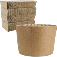 Kraft Coffee Cup Sleeves, Paper, 12 oz. - 20 oz., Brown St. Lawrence Industrial & Safety Supply