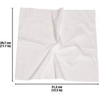 Washable Cleaning Cloths, Microfibre, White St. Lawrence Industrial & Safety Supply