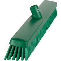 Heavy-Duty Push Broom, Fine/Stiff Bristles, 24", Green St. Lawrence Industrial & Safety Supply