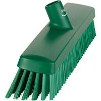 Push Broom Head, Fine/Stiff Bristles, 16-1/2", Polyester/Polypropylene, Green St. Lawrence Industrial & Safety Supply