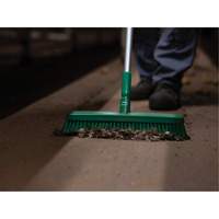 Push Broom Head, Fine/Stiff Bristles, 16-1/2", Polyester/Polypropylene, Green St. Lawrence Industrial & Safety Supply