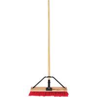 Balai-brosse &agrave; manche renforc&eacute;, 18", Moyen, Soies PVC St. Lawrence Industrial & Safety Supply